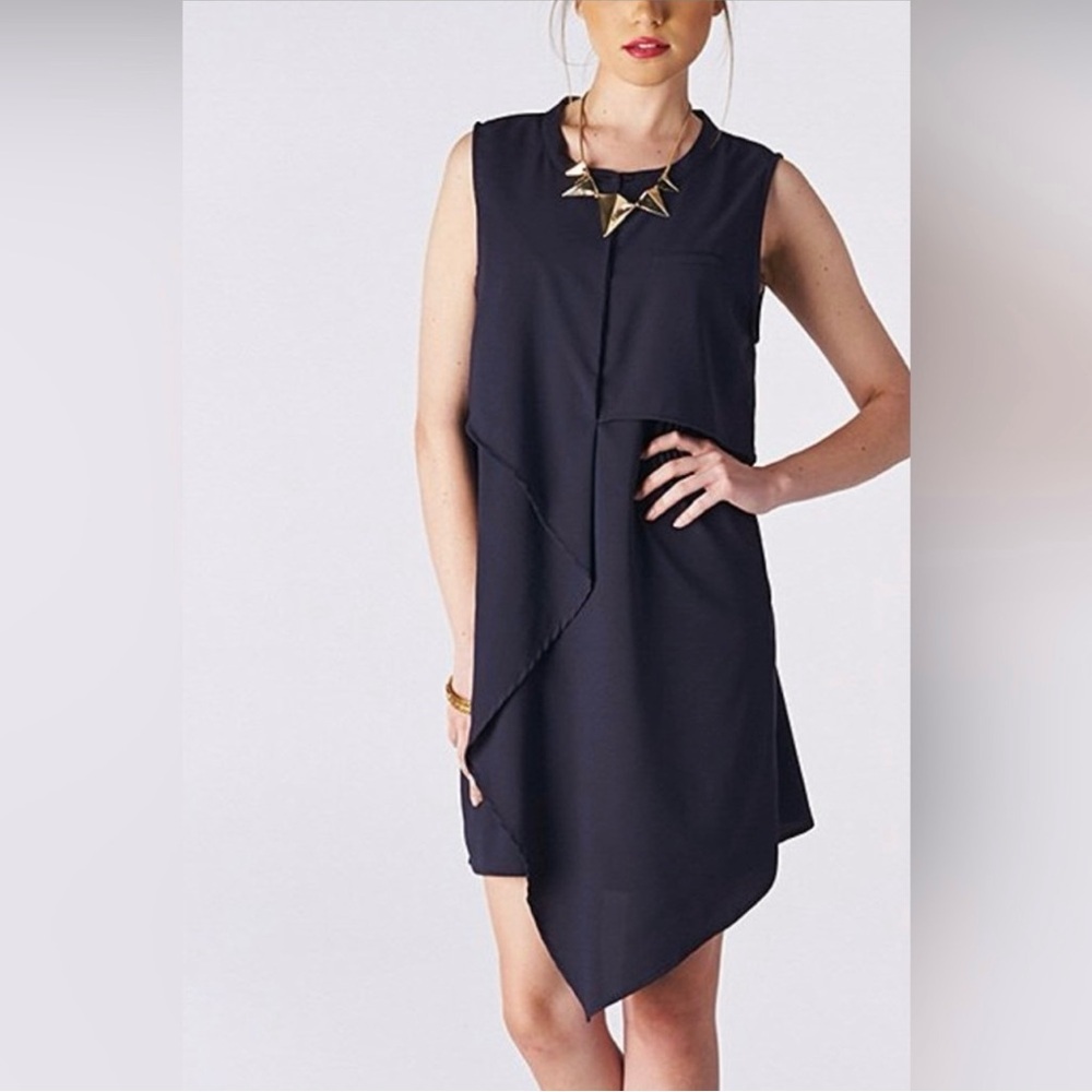 Miilla asymmetrical Medium dress in blue NWT